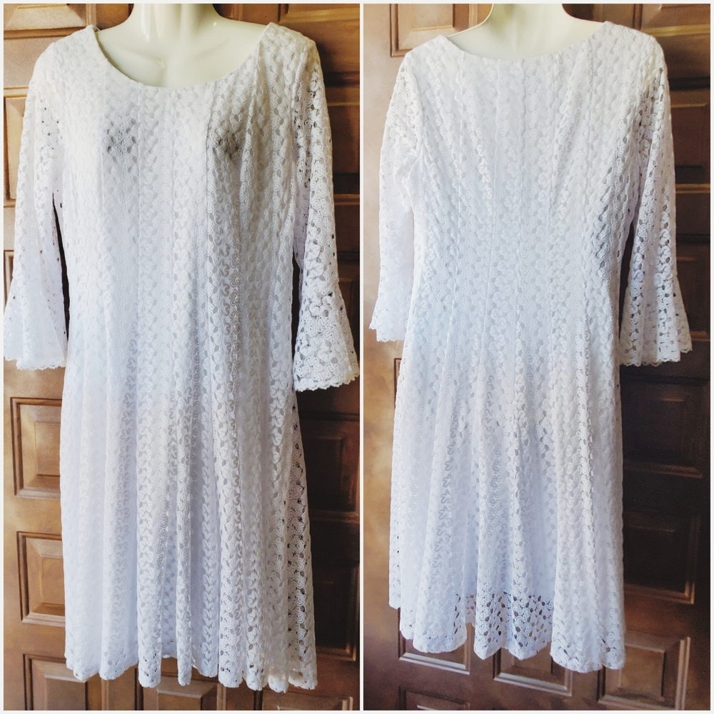 "Rabbit Rabbit Rabbit" Bridal Style Midi Dress - image 1